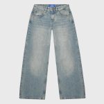 Light-Wash Baggy-Fit Jeans – Light Blue