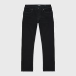 Run-Stitch Pocket Slim-Fit Jeans – Black